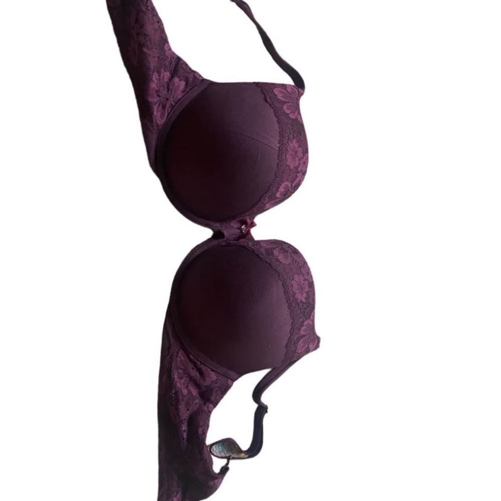 Two Victoria's Secret Deep Purple Lace Bra